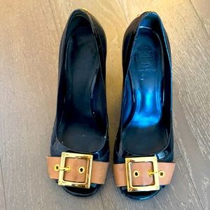 Tory Burch Black Gold Pumps